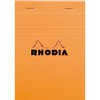 Rhodia Notizbuch kopfseitig geheftet kariert DIN A6 orangefarbener Einband