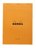 Rhodia Notizblock kopfseitig geheftet blanko DIN A4  orangefarbener Einband