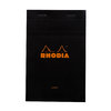 Rhodia Notizblock kopfseitig geheftet liniert (110 x 170 mm) schwarzer Einband