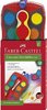 Faber Castell Connector Deckfarbkasten blau oder rot 12 Farben plus Deckweiß
