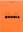 Rhodia Notizblock kopfseitig geheftet kariert (85 x 120mm) orangefarbener Einband