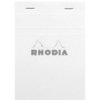 Rhodia Notizblock kopfseitig geheftet liniert DIN A6 weisser Einband