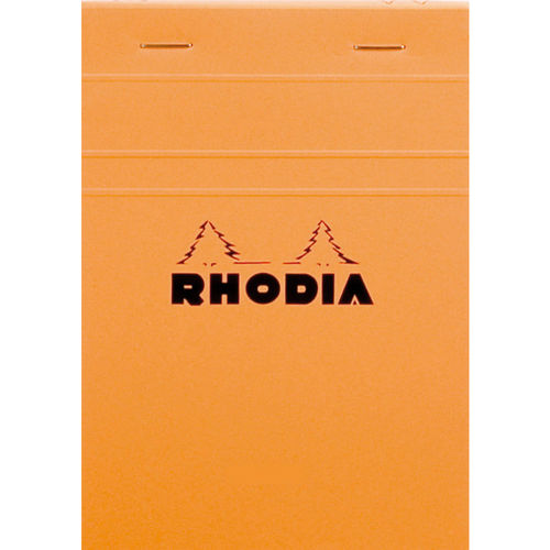 Rhodia Notizbuch kariert DIN A6 orangefarbener Einband