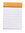 Rhodia Notizblock liniert 52 mm x 75mm orangefarbener Einband