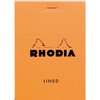 Rhodia Notizblock liniert 85 mm x 120 mm orangefarbener Einband