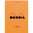 Rhodia Notizblock kopfseitig geheftet liniert (85 X 120mm) orangefarbener Einband