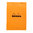 Rhodia Notizblock kopfseitig geheftet blanko DIN A5 orangefarbener Einband