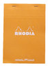 Rhodia Notizblock kopfseitig geheftet DOT DIN A5 orangefarbener Einband