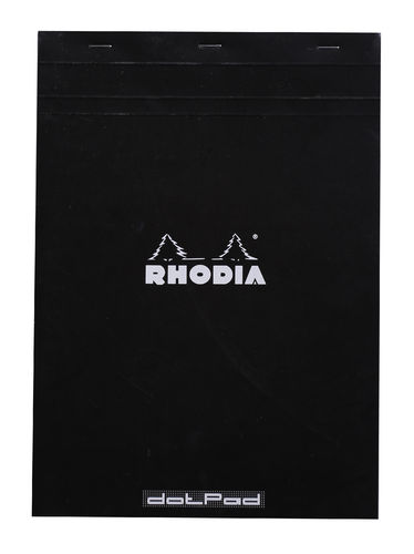 Rhodia Notizblock DOT DIN A4 schwarzer Einband Dot Clairefontaine