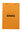 Rhodia Notizblock kopfseitig geheftet kariert (110 x 170mm) orngefarbener Einband