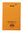 Rhodia Notizblock kopfseitig geheftet liniert (110 x 170 mm) orangefarbener Einband
