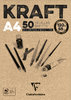Kraft-Papierblock DIN A4 120g/m²