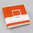 200 Pockets Fotoalbum "Semikolon" Orange 23 cm x 22 cm 100 Seiten