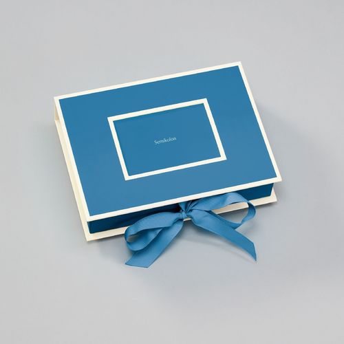 Kleine Fotobox "Semikolon" Azzurro 20,7 cm x 4,7 cm x 15,3 cm