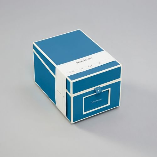 Fotobox "Semikolon" Azzurro 17,7 cm x 15,7 cm x 25,6 cm