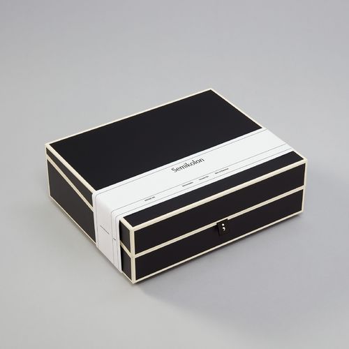 Dokumentenbox "Semikolon" Black 31,5 cm x 26 cm x 10 cm