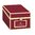 Visitenkartenbox "Semikolon"  Burgundy 10,5 cm x 8,3 cm x 18 cm